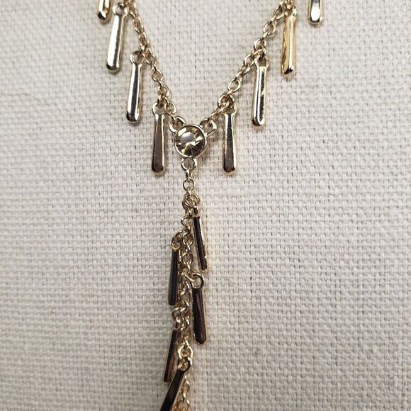Vintage Kenneth Cole New York Dangle Bars Dangle Bars 24" Necklace w/6" Tassel - Picture 9 of 16